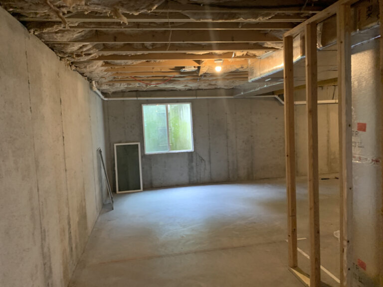 Oliver Construction Services - Before Remodel - Basement