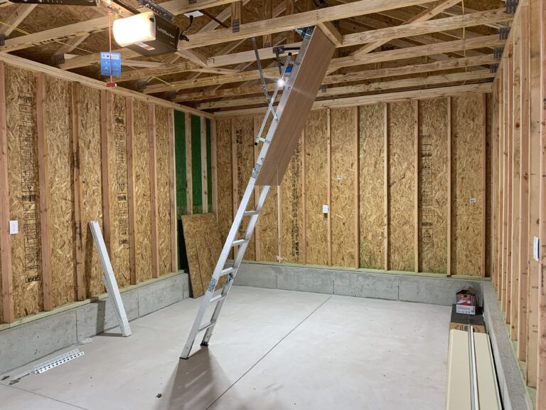 Oliver Construction Services - During Remodel - Exterior - Garage